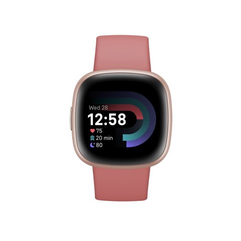 Fitbit versa 4 smart watch, pink body with pink silicone strap Fitbit versa 4 smart watch, pink body with pink silicone strap