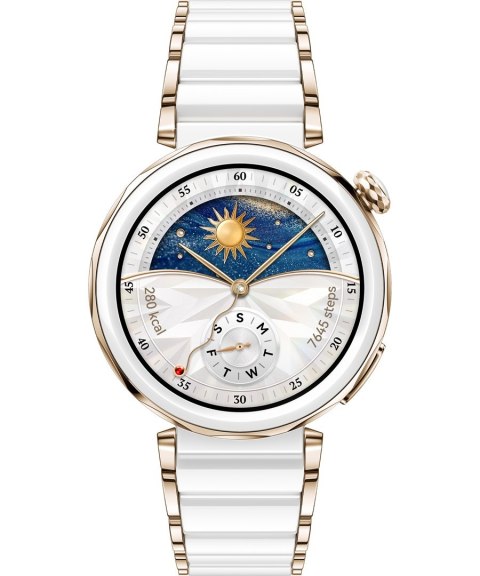 Huawei WATCH GT 5 Pro 42mm Jana-B29C | Inteligentny zegarek | GPS (satelitarny) | Dioda AMOLED | 1,32 cala | Ceramiczny biały Huawei WATCH GT 5 Pro 42mm Jana-B29C | Inteligentny zegarek | GPS (satelitarny) | Dioda AMOLED | 1,32 cala | Ceramiczny biały