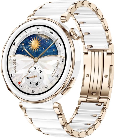 Huawei WATCH GT 5 Pro 42mm Jana-B29C | Inteligentny zegarek | GPS (satelitarny) | Dioda AMOLED | 1,32 cala | Ceramiczny biały Huawei WATCH GT 5 Pro 42mm Jana-B29C | Inteligentny zegarek | GPS (satelitarny) | Dioda AMOLED | 1,32 cala | Ceramiczny biały