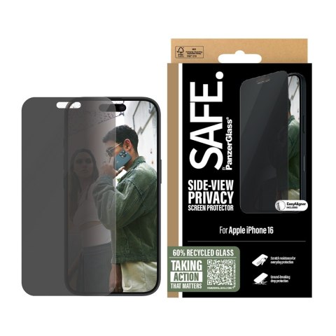PanzerGlass SAFE by PG Priv Scrn iPhone 16 6.1 UWF Przezroczysta ochrona ekranu Apple 1 szt. PanzerGlass SAFE by PG Priv Scrn iPhone 16 6.1 UWF Przezroczysta ochrona ekranu Apple 1 szt.