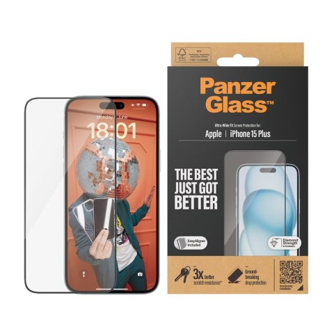 PanzerGlass Ultra Wide Fit Przezroczysta ochrona ekranu Apple 1 szt. PanzerGlass Ultra Wide Fit Przezroczysta ochrona ekranu Apple 1 szt.