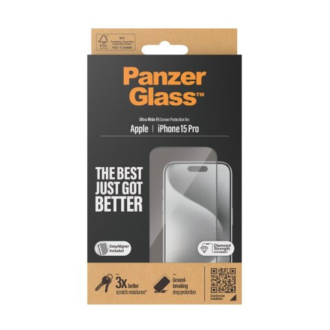 PanzerGlass Ultra Wide Fit Przezroczysta ochrona ekranu Apple 1 szt. PanzerGlass Ultra Wide Fit Przezroczysta ochrona ekranu Apple 1 szt.