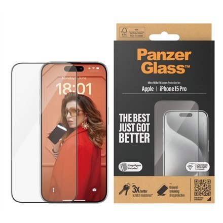 PanzerGlass Ultra Wide Fit Przezroczysta ochrona ekranu Apple 1 szt. PanzerGlass Ultra Wide Fit Przezroczysta ochrona ekranu Apple 1 szt.