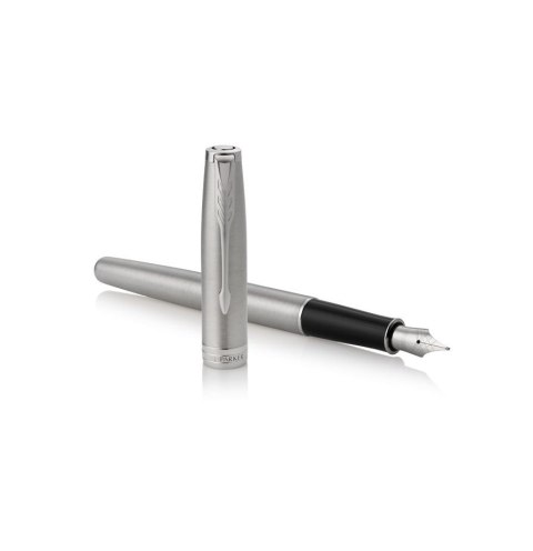 Pióro wieczne Parker Sonnet Medium Nib Stainless Steel Palladium Finish Trim Gift Boxed Pióro wieczne Parker Sonnet Medium Nib Stainless Steel Palladium Finish Trim Gift Boxed