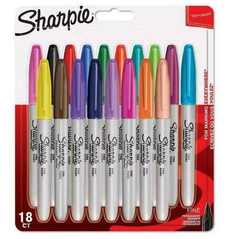 Sharpie Fine marker 18 szt. Końcówka cienka Wielobarwny Sharpie Fine marker 18 szt. Końcówka cienka Wielobarwny