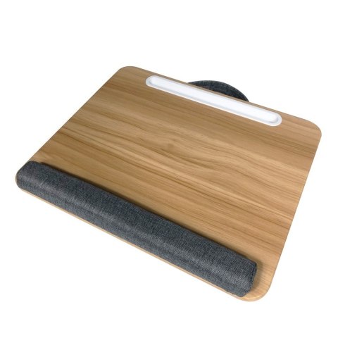 Techly ICA-TBL 102 stojak na laptop Podstawka na notebooka Szary, Drewniany