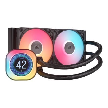 Chłodzenie wodne CORSAIR WAK iCUE LINK TITAN 240 RX LCD AIO 240mm Chłodzenie wodne CORSAIR WAK iCUE LINK TITAN 240 RX LCD AIO 240mm