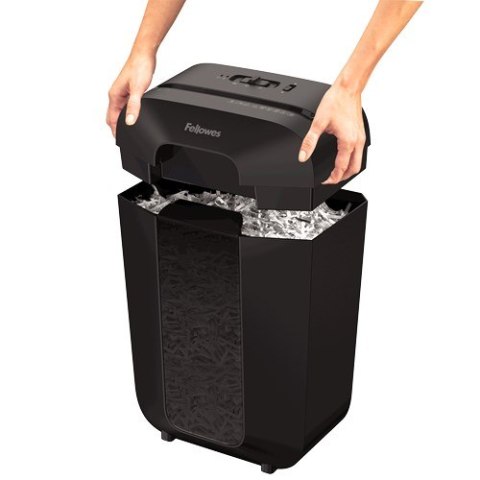 Niszczarka Fellowes LX70, 4407501 kolor czarny, 18 litrów, Niszczy jednorazowo do 11 kartek A4 (70g) na ścinki 4×40 mm (P-4/T-4)