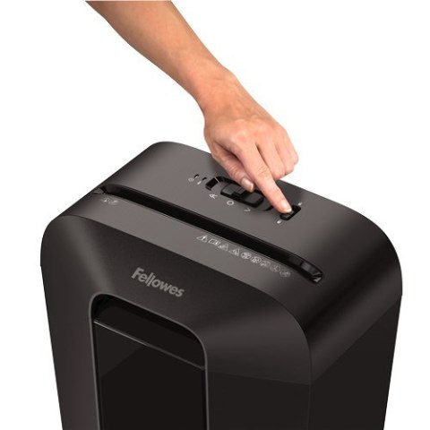 Niszczarka Fellowes LX70, 4407501 kolor czarny, 18 litrów, Niszczy jednorazowo do 11 kartek A4 (70g) na ścinki 4×40 mm (P-4/T-4)