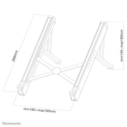 Neomounts by Newstar NSLS010 stojak na notebooka 43,2 cm (17") Podstawka na notebooka Srebrny Neomounts by Newstar NSLS010 stojak na notebooka 43,2 cm (17") Podstawka na notebooka Srebrny