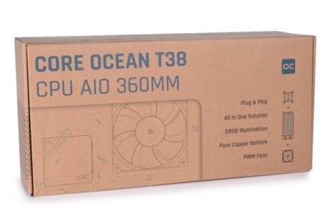Alphacool T38 Procesor Liquid cooling kit 12 cm Czarny Alphacool T38 Procesor Liquid cooling kit 12 cm Czarny