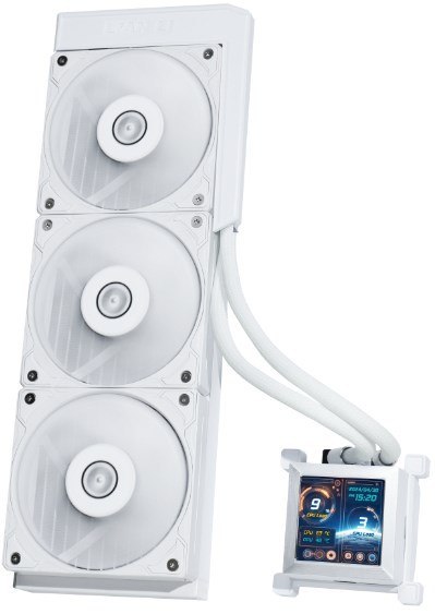 Lian Li HSLCD36SW system chłodzenia komputerów Obudowa komputera Chłodnica cieczy all-in-one 12 cm Biały