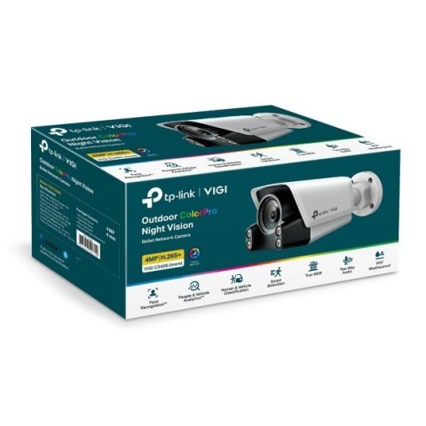 TP-Link VIGI C340S Pocisk Kamera bezpieczeństwa IP Zewnętrzna 2688 x 1520 px Ściana TP-Link VIGI C340S Pocisk Kamera bezpieczeństwa IP Zewnętrzna 2688 x 1520 px Ściana