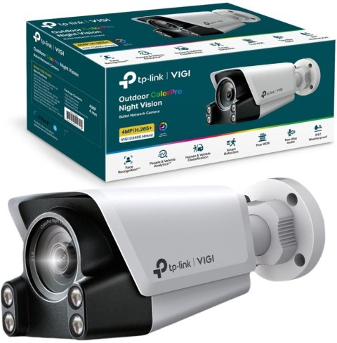 TP-Link VIGI C340S Pocisk Kamera bezpieczeństwa IP Zewnętrzna 2688 x 1520 px Ściana TP-Link VIGI C340S Pocisk Kamera bezpieczeństwa IP Zewnętrzna 2688 x 1520 px Ściana