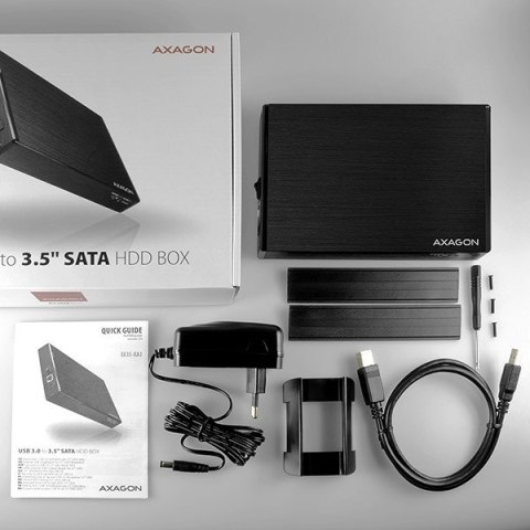AXAGON EE35-XA3 Obudowa zewnętrzna 3.5", USB 3.0, SATA II, Aluminium - czarna AXAGON EE35-XA3 Obudowa zewnętrzna 3.5", USB 3.0, SATA II, Aluminium - czarna