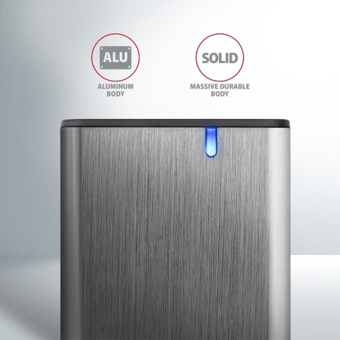 AXAGON EEM2-SG2 RAW BOX Etui zewnętrzne na dyski SSD M.2 USB-C 3.2 Gen 2 - srebrny AXAGON EEM2-SG2 RAW BOX Etui zewnętrzne na dyski SSD M.2 USB-C 3.2 Gen 2 - srebrny
