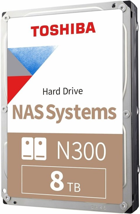 Toshiba N300 NAS dysk twardy 8 TB 7200 RPM 256 MB 3.5" Serial ATA III Toshiba N300 NAS dysk twardy 8 TB 7200 RPM 256 MB 3.5" Serial ATA III