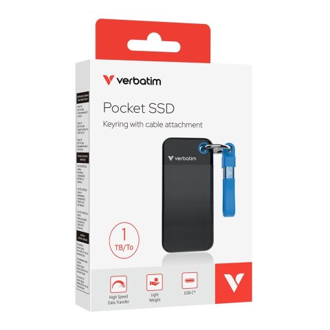Dysk SSD 1TB Verbatim Pocket SSD USB 3.2/niebieski sprzedaż detaliczna Dysk SSD 1TB Verbatim Pocket SSD USB 3.2/niebieski sprzedaż detaliczna