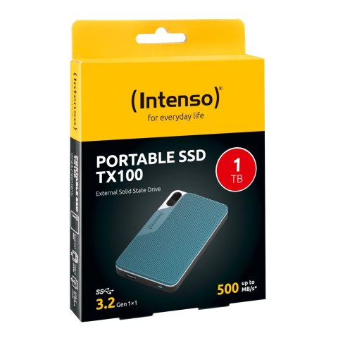 Dysk SSD Intenso TX100 1,8 cala 1TB USB 3.2 zewnętrzny Dysk SSD Intenso TX100 1,8 cala 1TB USB 3.2 zewnętrzny