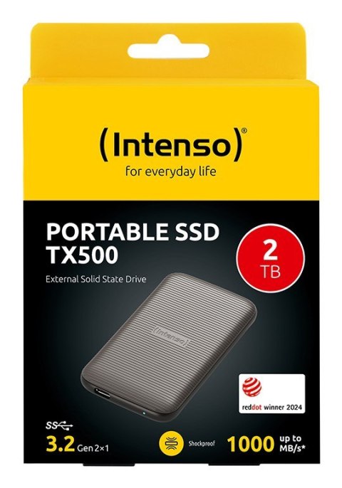 Dysk SSD USB3.2 2TB EXT./TX500 INTENSO Dysk SSD USB3.2 2TB EXT./TX500 INTENSO