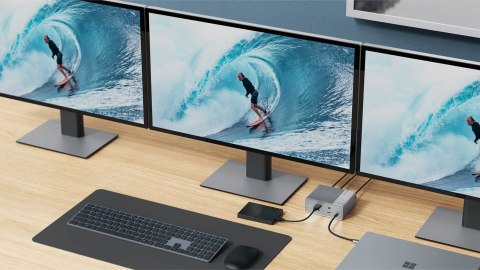 HYPER HDG212B stacja dokująca Dokujący USB 3.2 Gen 2 (3.1 Gen 2) Type-C Srebrny HYPER HDG212B stacja dokująca Dokujący USB 3.2 Gen 2 (3.1 Gen 2) Type-C Srebrny