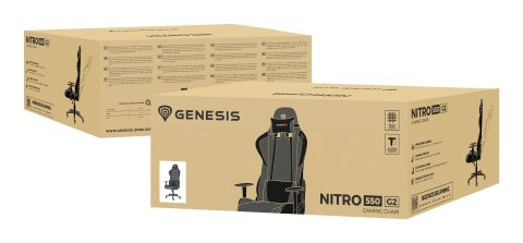 FOTEL GAMINGOWY GENESIS NITRO 550 G2 SZARY FOTEL GAMINGOWY GENESIS NITRO 550 G2 SZARY