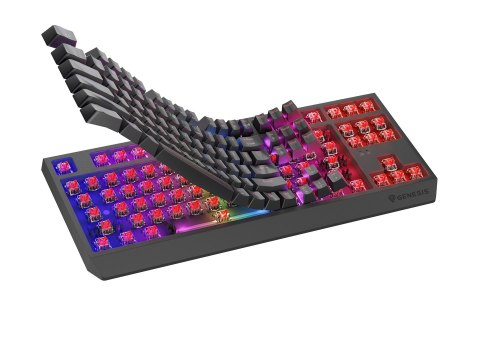GENESIS Thor 230 TKL klawiatura Gaming USB + RF Wireless + Bluetooth QWERTY Czarny GENESIS Thor 230 TKL klawiatura Gaming USB + RF Wireless + Bluetooth QWERTY Czarny