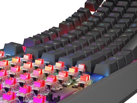 GENESIS Thor 230 TKL klawiatura Gaming USB + RF Wireless + Bluetooth QWERTY Czarny GENESIS Thor 230 TKL klawiatura Gaming USB + RF Wireless + Bluetooth QWERTY Czarny