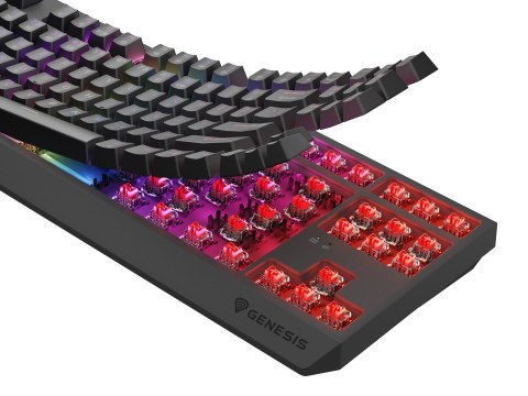 GENESIS Thor 230 TKL klawiatura Gaming USB + RF Wireless + Bluetooth QWERTY Czarny GENESIS Thor 230 TKL klawiatura Gaming USB + RF Wireless + Bluetooth QWERTY Czarny