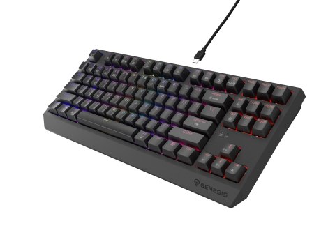 GENESIS Thor 230 TKL klawiatura Gaming USB + RF Wireless + Bluetooth QWERTY Czarny GENESIS Thor 230 TKL klawiatura Gaming USB + RF Wireless + Bluetooth QWERTY Czarny