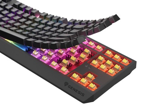 GENESIS Thor 230 TKL klawiatura Gaming USB + RF Wireless + Bluetooth QWERTY US English Czarny GENESIS Thor 230 TKL klawiatura Gaming USB + RF Wireless + Bluetooth QWERTY US English Czarny