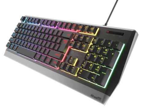 Klawiatura Gaming GENESIS RHOD 300 RGB Czarna USB Klawiatura Gaming GENESIS RHOD 300 RGB Czarna USB