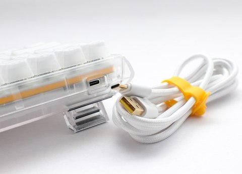 Ducky One 3 Aura White Mini Gat B Kan US klawiatura Gaming USB QWERTY Amerykański międzynarodowy Biały Ducky One 3 Aura White Mini Gat B Kan US klawiatura Gaming USB QWERTY Amerykański międzynarodowy Biały