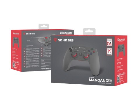 Gamepad bezprzewodowy NATEC Genesis PV65 NJG-0739 (PC. PS3; kolor czarny) Gamepad bezprzewodowy NATEC Genesis PV65 NJG-0739 (PC. PS3; kolor czarny)