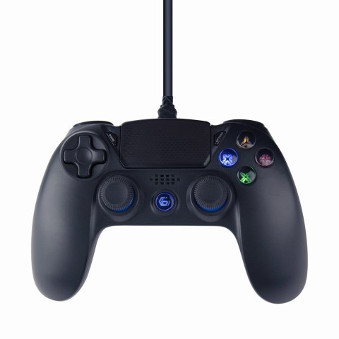Gembird JPD-PS4U-01 przewodowy gamepad USB PS4/PC, czarny Gembird JPD-PS4U-01 przewodowy gamepad USB PS4/PC, czarny