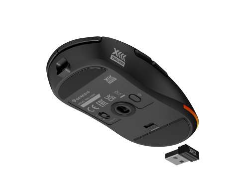 GENESIS Zircon XIII myszka Gaming Oburęczny RF Wireless + USB Type-C Optyczny 26000 DPI GENESIS Zircon XIII myszka Gaming Oburęczny RF Wireless + USB Type-C Optyczny 26000 DPI