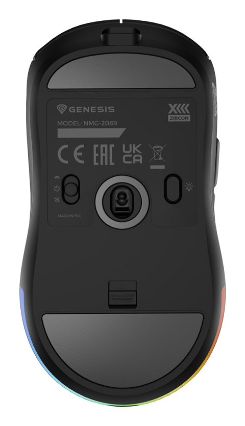 GENESIS Zircon XIII myszka Gaming Oburęczny RF Wireless + USB Type-C Optyczny 26000 DPI GENESIS Zircon XIII myszka Gaming Oburęczny RF Wireless + USB Type-C Optyczny 26000 DPI