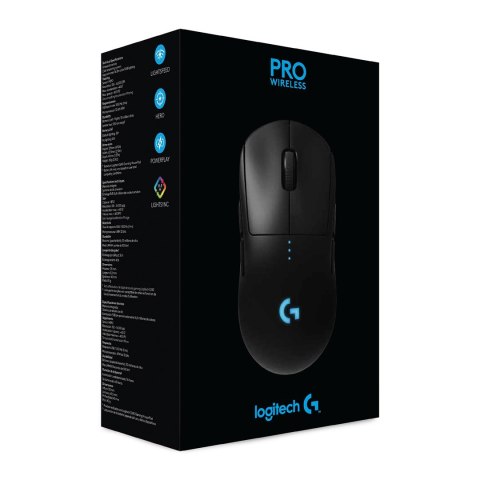 Logitech G Pro Wireless myszka Oburęczny RF Wireless Optyczny 25600 DPI Logitech G Pro Wireless myszka Oburęczny RF Wireless Optyczny 25600 DPI