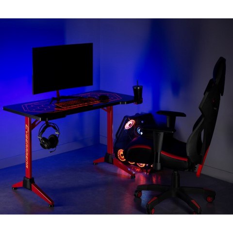 Biurko gamingowe RGB Led NanoRS, czarne, duże, 100kg max, wysokość 760mm, RS163 Biurko gamingowe RGB Led NanoRS, czarne, duże, 100kg max, wysokość 760mm, RS163