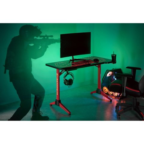 Biurko gamingowe RGB Led NanoRS, czarne, duże, 100kg max, wysokość 760mm, RS163 Biurko gamingowe RGB Led NanoRS, czarne, duże, 100kg max, wysokość 760mm, RS163
