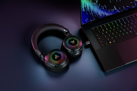 Razer Kraken V4 Zestaw słuchawkowy Bezprzewodowy Opaska na głowę Gaming USB Typu-A Bluetooth Czarny Razer Kraken V4 Zestaw słuchawkowy Bezprzewodowy Opaska na głowę Gaming USB Typu-A Bluetooth Czarny