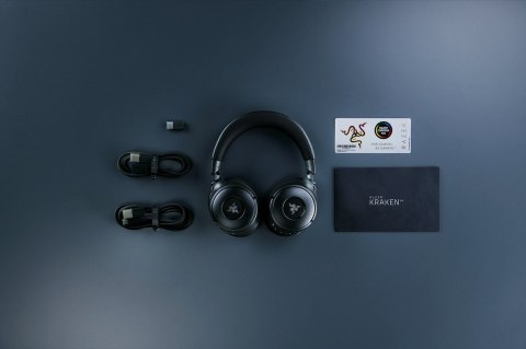 Razer Kraken V4 Zestaw słuchawkowy Bezprzewodowy Opaska na głowę Gaming USB Typu-A Bluetooth Czarny Razer Kraken V4 Zestaw słuchawkowy Bezprzewodowy Opaska na głowę Gaming USB Typu-A Bluetooth Czarny
