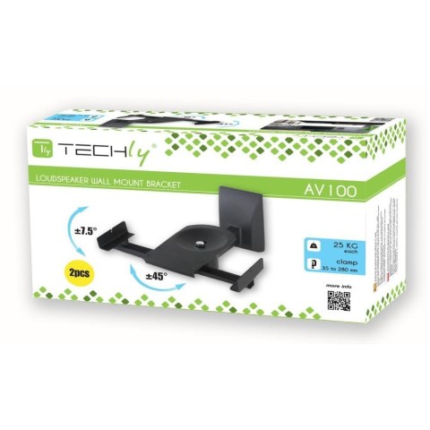 Techly ICA-SP SS201 montaż głośników Ściana Czarny Techly ICA-SP SS201 montaż głośników Ściana Czarny