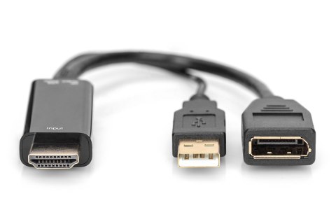 Digitus Adapter HDMI 4K - HDMI na DisplayPort Digitus Adapter HDMI 4K - HDMI na DisplayPort