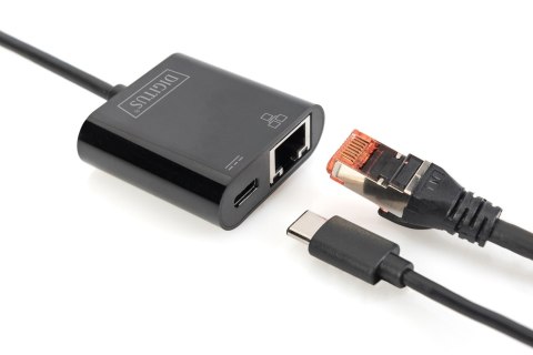 Digitus Adapter USB Type-C™ Gigabit Ethernet z obsługą Power Delivery Digitus Adapter USB Type-C™ Gigabit Ethernet z obsługą Power Delivery