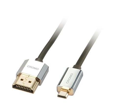 Lindy 41680 kabel HDMI 0,5 m HDMI Typu A (Standard) HDMI Typu D (Micro) Czarny, Srebrny Lindy 41680 kabel HDMI 0,5 m HDMI Typu A (Standard) HDMI Typu D (Micro) Czarny, Srebrny