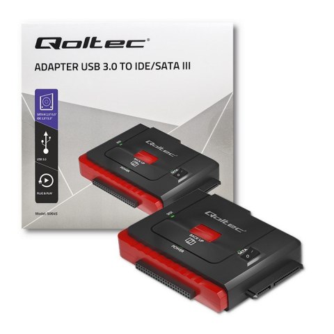 QOLTEC ADAPTER USB 3.0 DO IDE | SATA III QOLTEC ADAPTER USB 3.0 DO IDE | SATA III