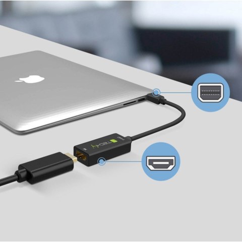 Techly IADAP MDP-HDMIF8K adapter kablowy Mini DisplayPort HDMI Czarny Techly IADAP MDP-HDMIF8K adapter kablowy Mini DisplayPort HDMI Czarny