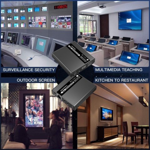 Techly IDATA EXT-E223 przedłużacz AV Nadajnik i odbiornik AV Czarny Techly IDATA EXT-E223 przedłużacz AV Nadajnik i odbiornik AV Czarny