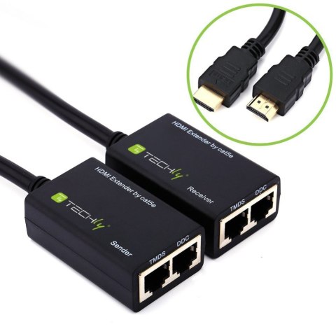 Techly IDATA EXT-E30D rozgałęziacz telewizyjny HDMI Techly IDATA EXT-E30D rozgałęziacz telewizyjny HDMI